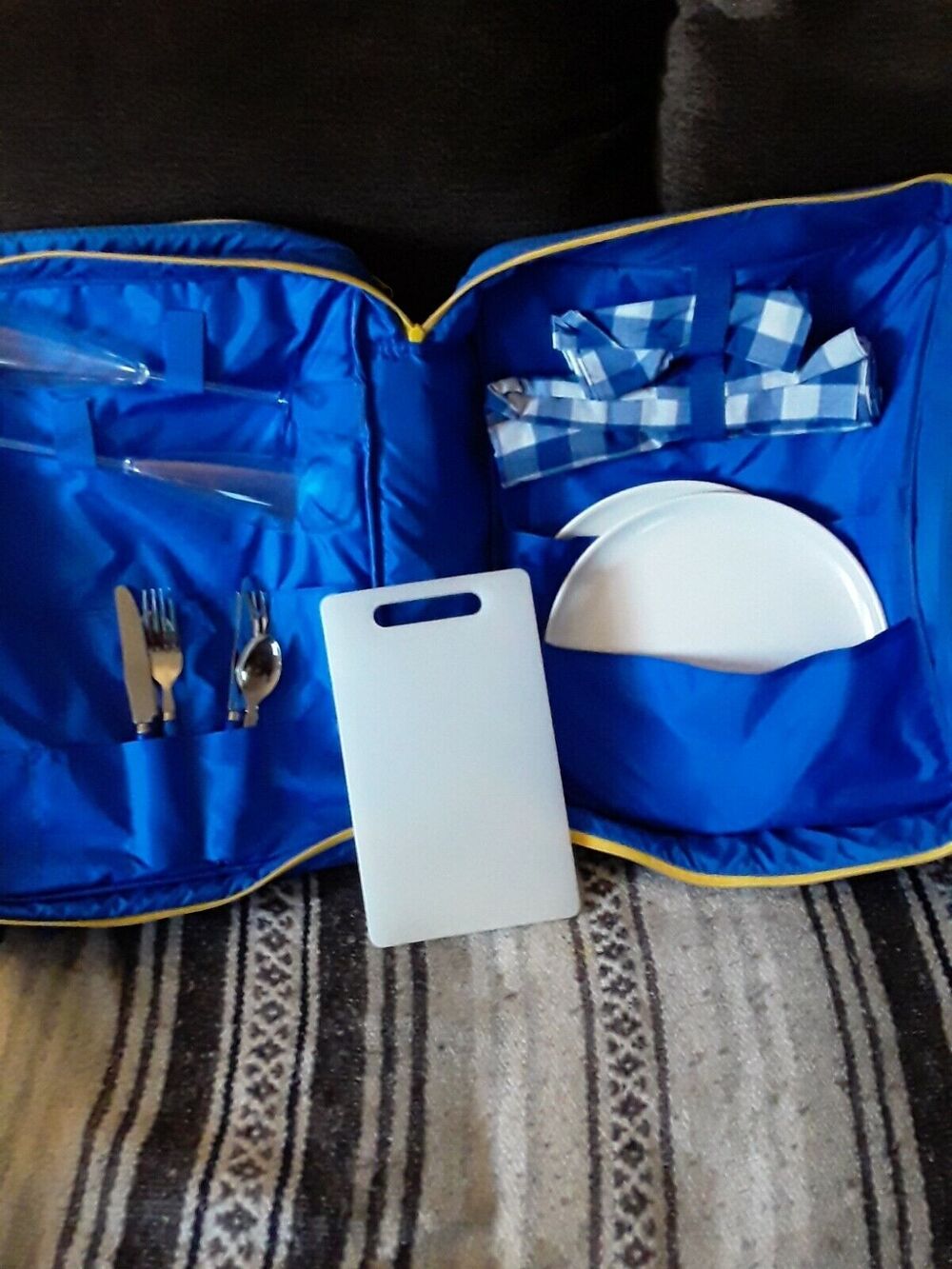 Vintage Picnic Set. Promotional Merit Cigarette Backpack